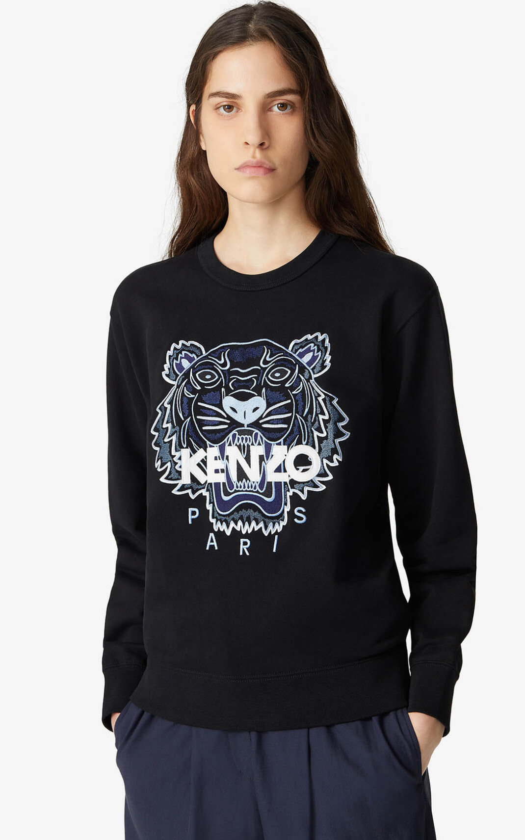 Kenzo Tiger Ženska Puloverji Črna SI-8845683